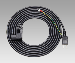 ACコード4m 黒丸J(インレット)|画像