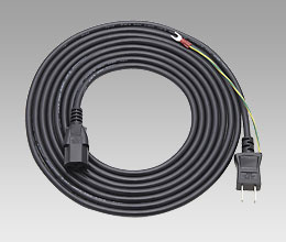 ACコード4m 黒丸J(インレット)|画像